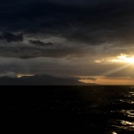 Coucher de soleil sur Foveaux Strait