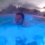Julien dans les thermal pool