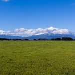 Mont Taranaki dans les nuages